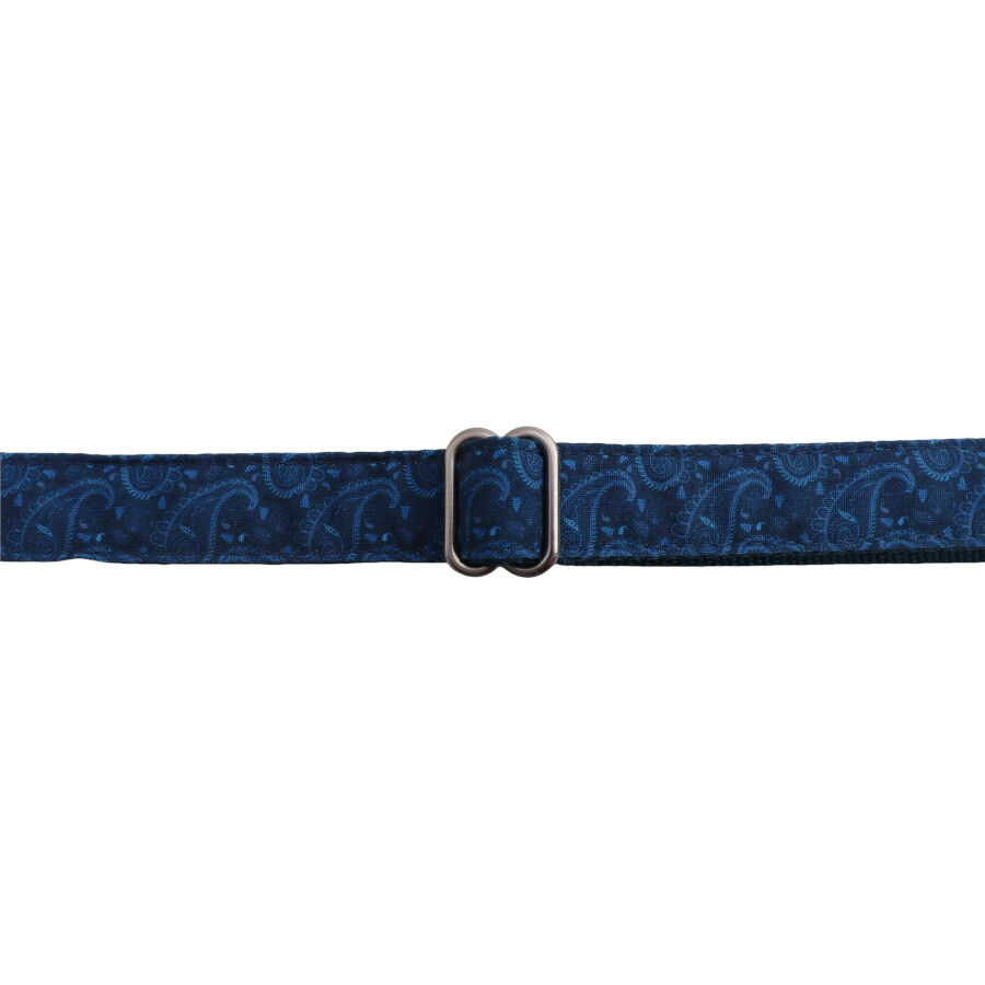 Gotoo Collar estampado cachemira cl&aacute;sica azul para perros, , large Imagen numero 4