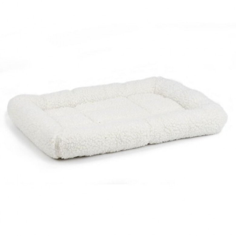 Cama suave con piel artificial para perro color Crema, , large image number null