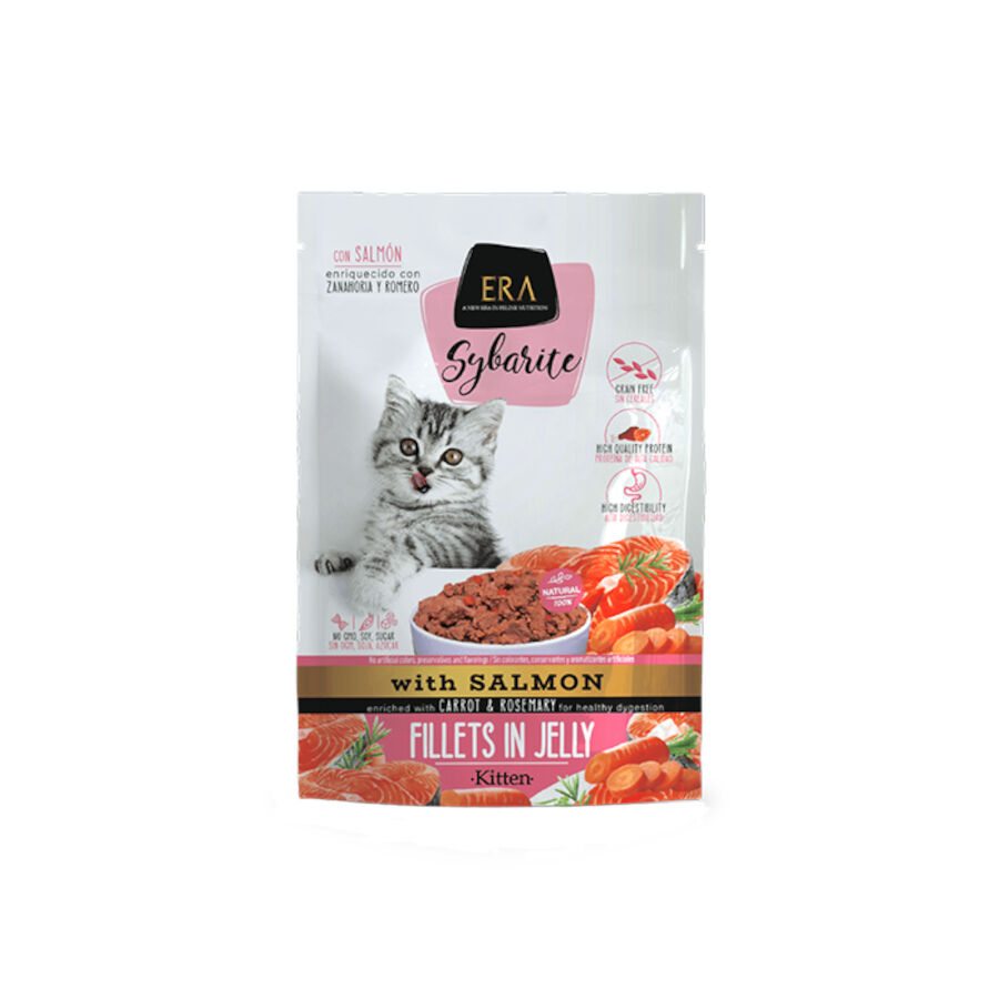 ERA Sybarite Comida húmeda de Salmón con Zanahoria y Romero para gatos pequeños