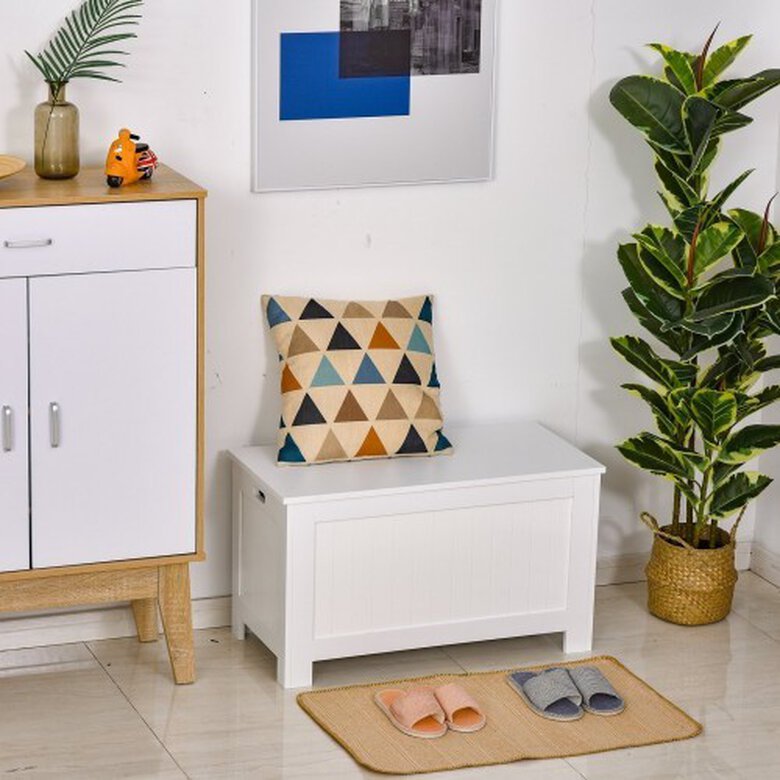 Casillero de madera HomCom color Blanco, , large image number null