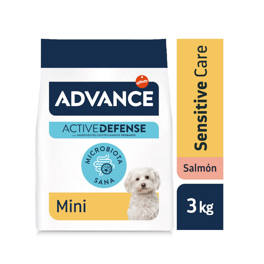 3 kg Advance Active Defense Mini Sensitive Salm&oacute;n y Arroz pienso para perros, , large Imagen numero 2