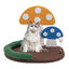 COSTWAY Cama para Gatos en Forma de Seta con Rascador de Garras para Gatos con Plataforma Grande y Ancha Mueble Compacto para Gatos, , large indicador imagen numero 1