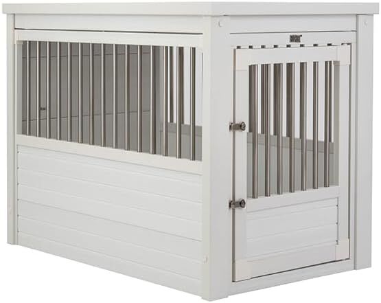 FINCA CASAREJO Jaula Confort Modelo Arkansas balnco - Perrera de Interior para Perros thumbnail