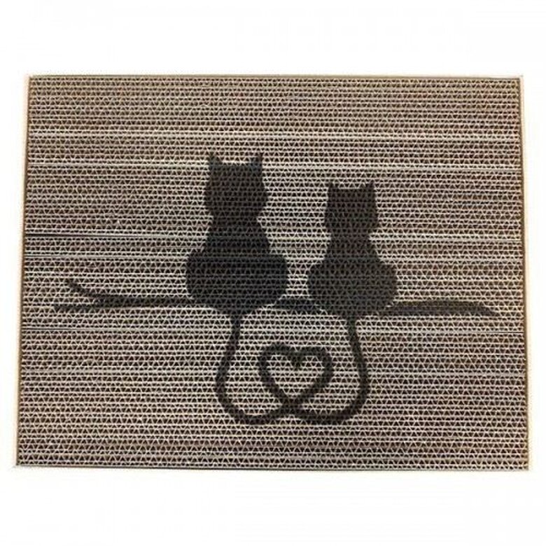 Pet design grifzone alfombra rascador de cartón crema para gatos, , large image number null