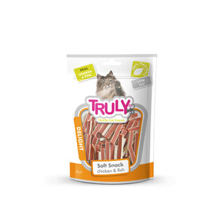 Truly Tiras de Pollo y Pescado para gatos