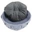 Cama redonda con cojín para perros color Gris, , large indicador imagen numero 3