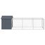 vidaXL Jaula gallinas con corral acero galvanizado gris 117x813x123 cm, , large indicador imagen numero 23