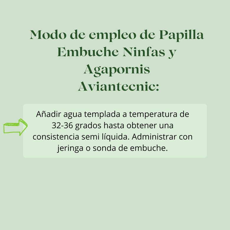 Aviantecnic Papilla con Jeringa de Embuche Ninfas y Agapornis thumbnail