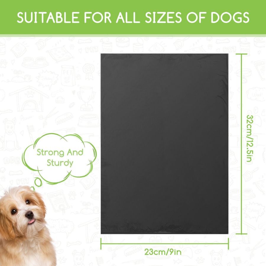 Nobleza Bolsas Caca Perro, 1080 Unidades Bolsas Excrementos Perros, Extra Grueso, Fuerte y a Prueba. 12 Rollos por Pack, 72 Rollos , Color Negro, , large Imagen numero 3