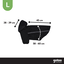 Gotoo Abrigo Impermeable Reflectante Negro para perros, , large indicador imagen numero 4