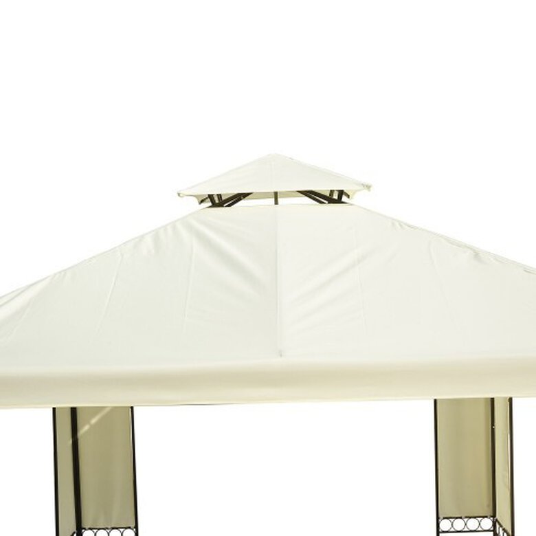 Carpa cubierta Outsunny color Negro y crema, , large image number null