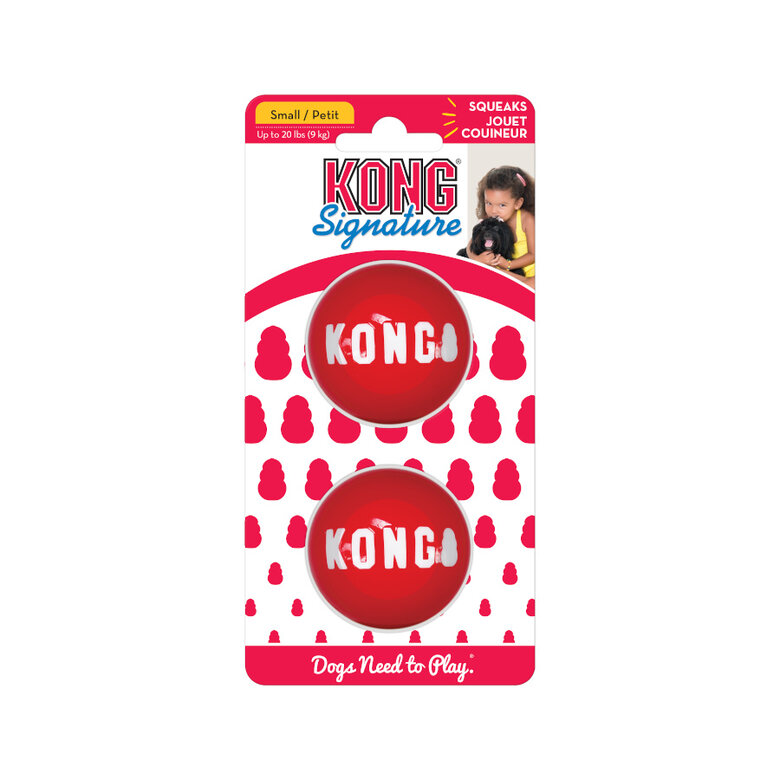 Kong Signature Ball 2-PK pelotas para perros, , large image number null