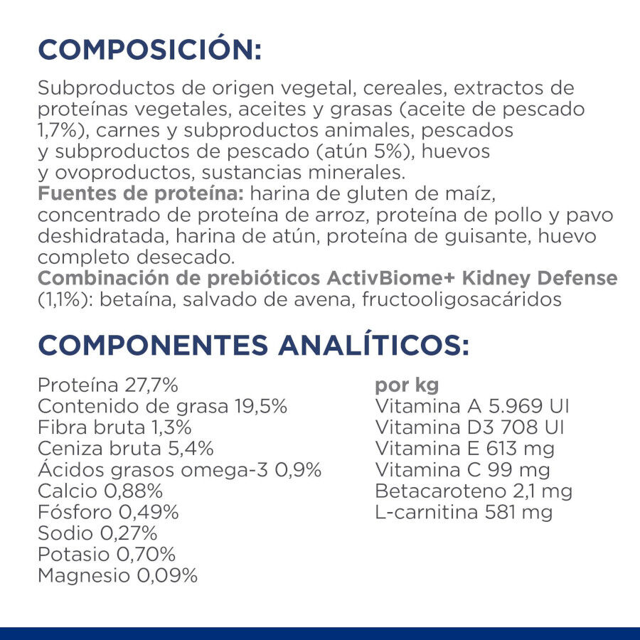 3 kg Hill's Prescription Diet kidney Care k/d salm&oacute;n pienso para gato, , large Imagen numero 8