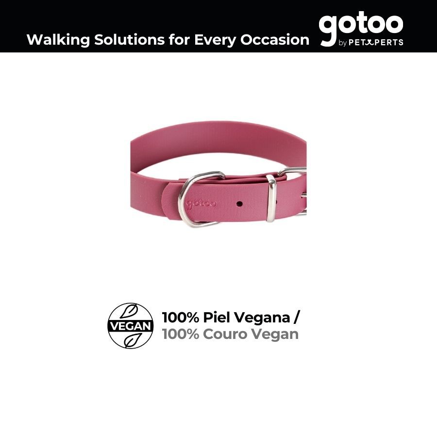 Gotoo Collar Biothane rojo vino para perros, , large Imagen numero 4