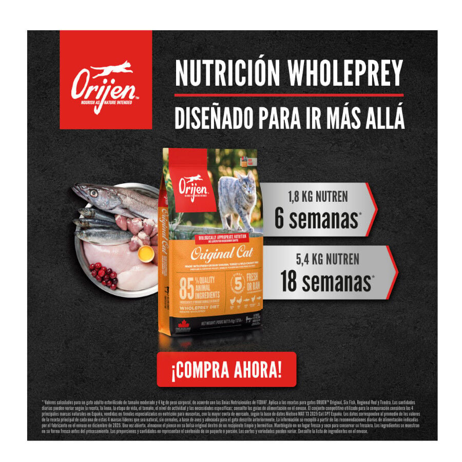 1.8 kg Orijen Original pienso para gatos y gatitos, , large Imagen numero 9