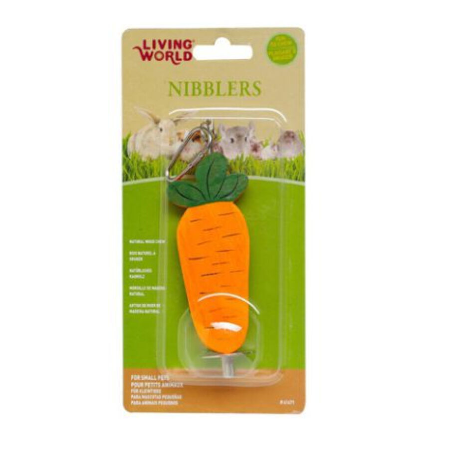 Living World Nibblers Zanahoria de Madera para roer, , large Imagen numero 1