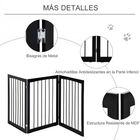 Pawhut barrera de seguridad portátil y plegable para perros, , large image number null