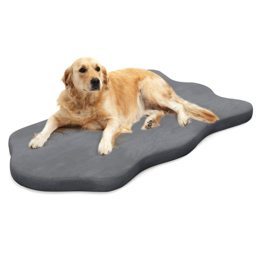 COSTWAY Cama Perros Grandes, Cama Ortop&eacute;dica para Perros con Soporte de Espuma Viscoel&aacute;stica, Colchoneta Impermeable para Perros con Funda Extra&iacute;ble, Colch&oacute;n Antideslizante para Perros (gris), , large Imagen numero 1