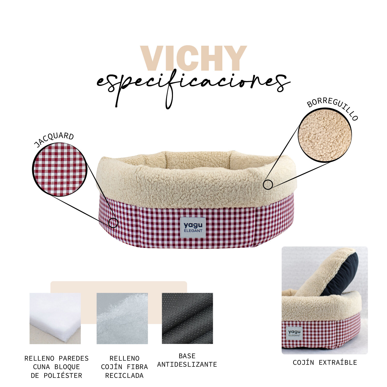 Yagu cuna royal vichy grana para perros thumbnail