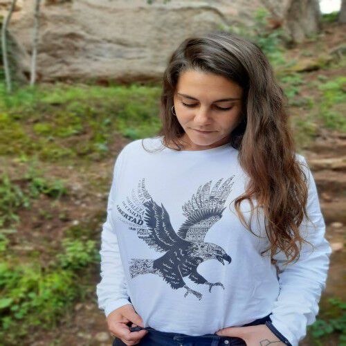 Camiseta unisex águila color Blanco thumbnail