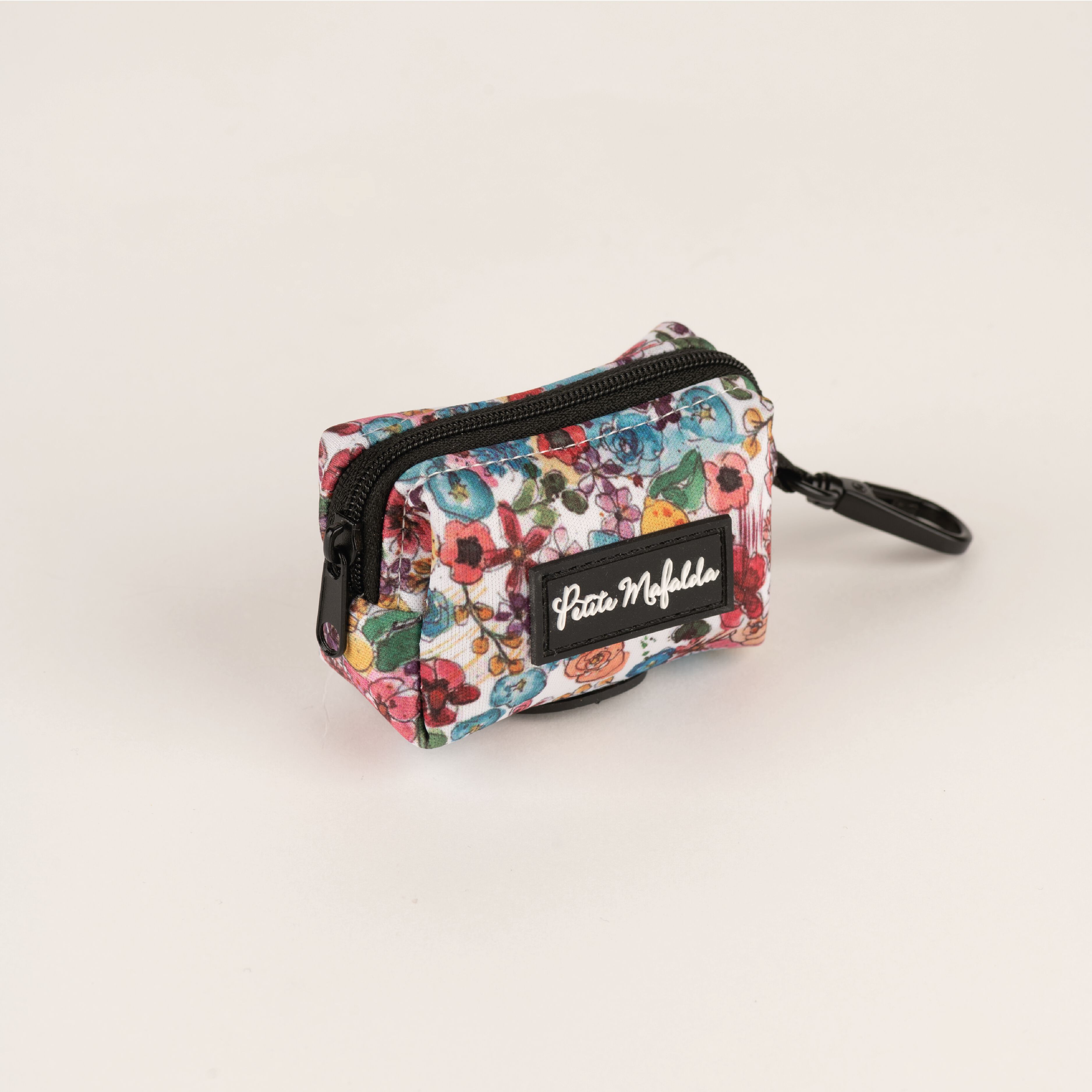 Petite Mafalda Pack Collar + Correa + Porta Bolsas Estampado Flores azules para perros, , large Imagen numero 4
