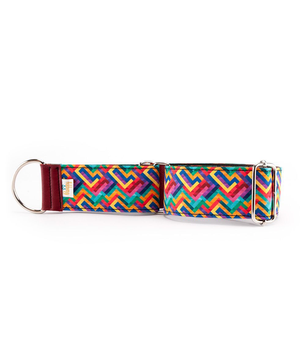 Pamppy galgo speedy pixel collar regulable multicolor para perros, , large Imagen numero 3