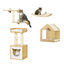 PawHut Conjunto para Gatos Roble, , large indicador imagen numero 1