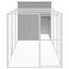 vidaXL Gallinero con corral acero galvanizado gris claro 165x251x181cm, , large indicador imagen numero 15