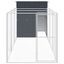 vidaXL Caseta perros con corral acero galvanizado gris 165x251x181 cm, , large indicador imagen numero 2