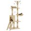 VidaXL Rascador con poste de sisal para gatos color Beige, , large indicador imagen numero 1