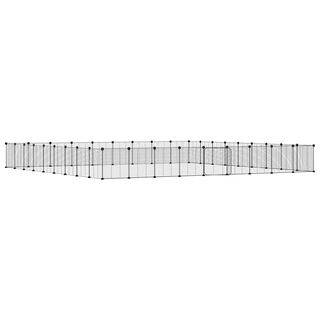 VidaXL Jaula multi panel metal para mascotas 