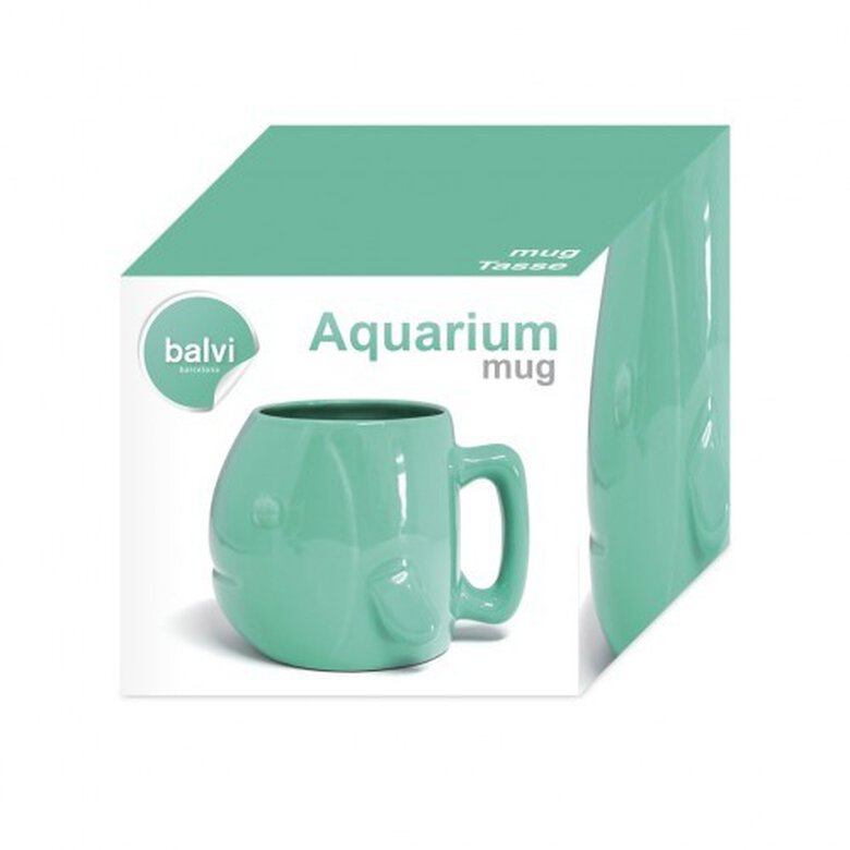 Taza cerámica con forma de pez color Verde, , large image number null