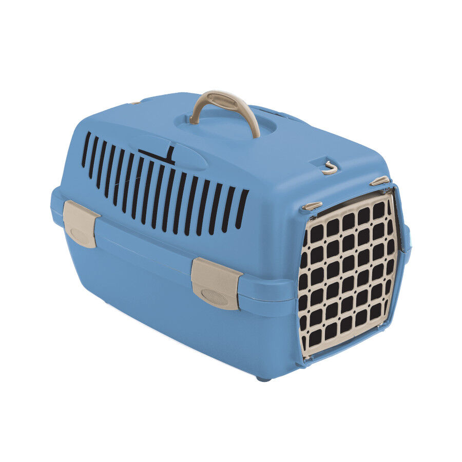 Stefanplast Gulliver 1 Summer Azul Transport&iacute;n para perros y gatos, , large Imagen numero 1