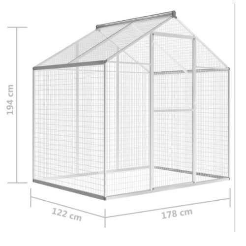 Pajarera de gran tamaño para pájaros de aluminio thumbnail