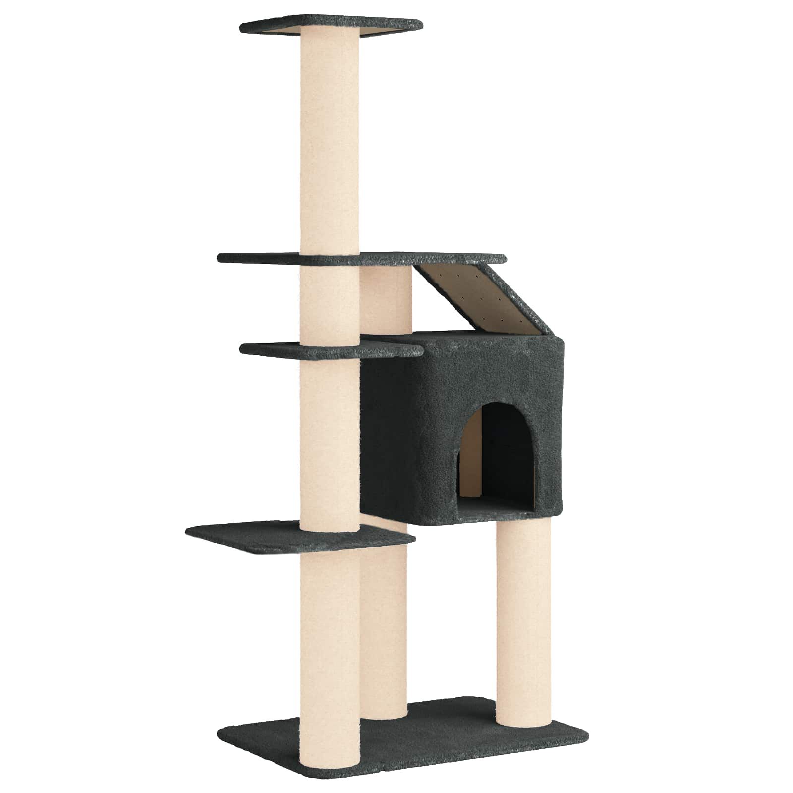 vidaXL &Aacute;rbol para gatos con postes de sisal Torre Gatos Muebles Felinos, , large Imagen numero 1