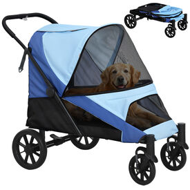 PawHut Cochecito para Perros Azul