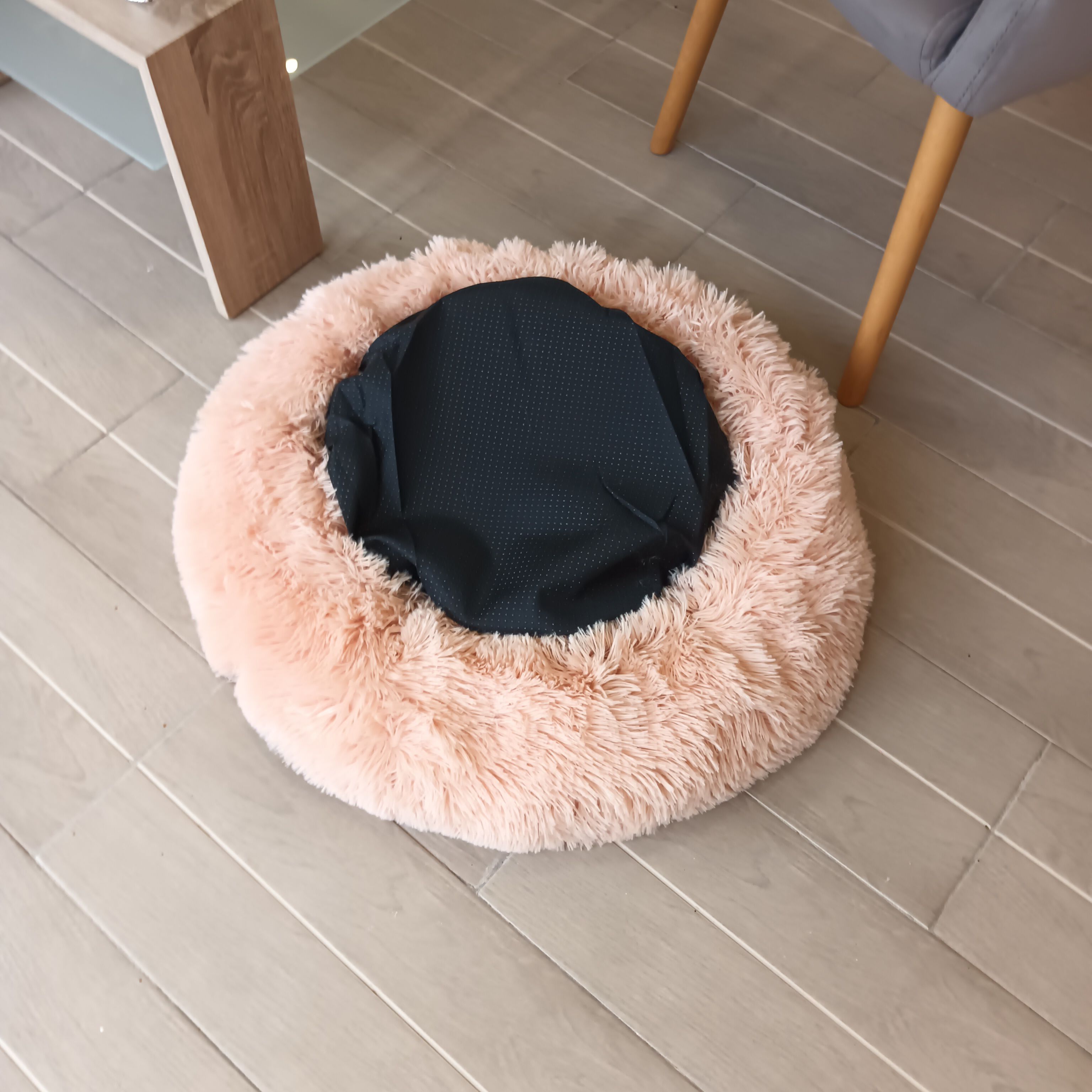 Golden 22k Cama donut melocotón para mascotas pequeñas thumbnail