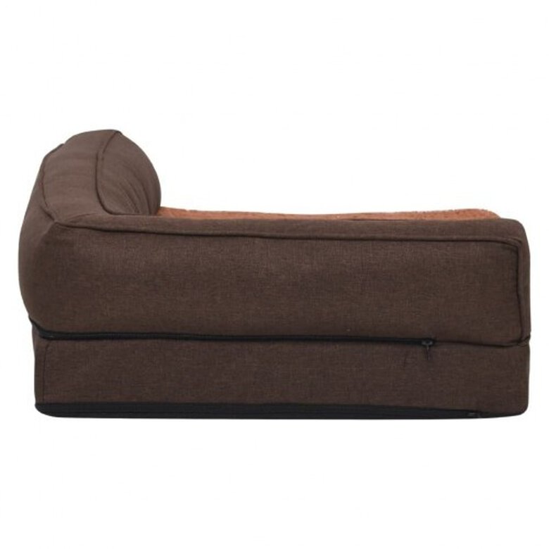 Vidaxl colchón - sofá marrón perro, , large image number null