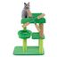COSTWAY &Aacute;rbol para Gatos con Molino de Viento, Torre para Gatos Multinivel con Poste para Rascar, Plataforma con Coj&iacute;n y Perchero, Marco de Escalada Moderno para Gatos Interior, 50 x 34 x 60 cm (L x AN x AL), , large indicador imagen numero 1