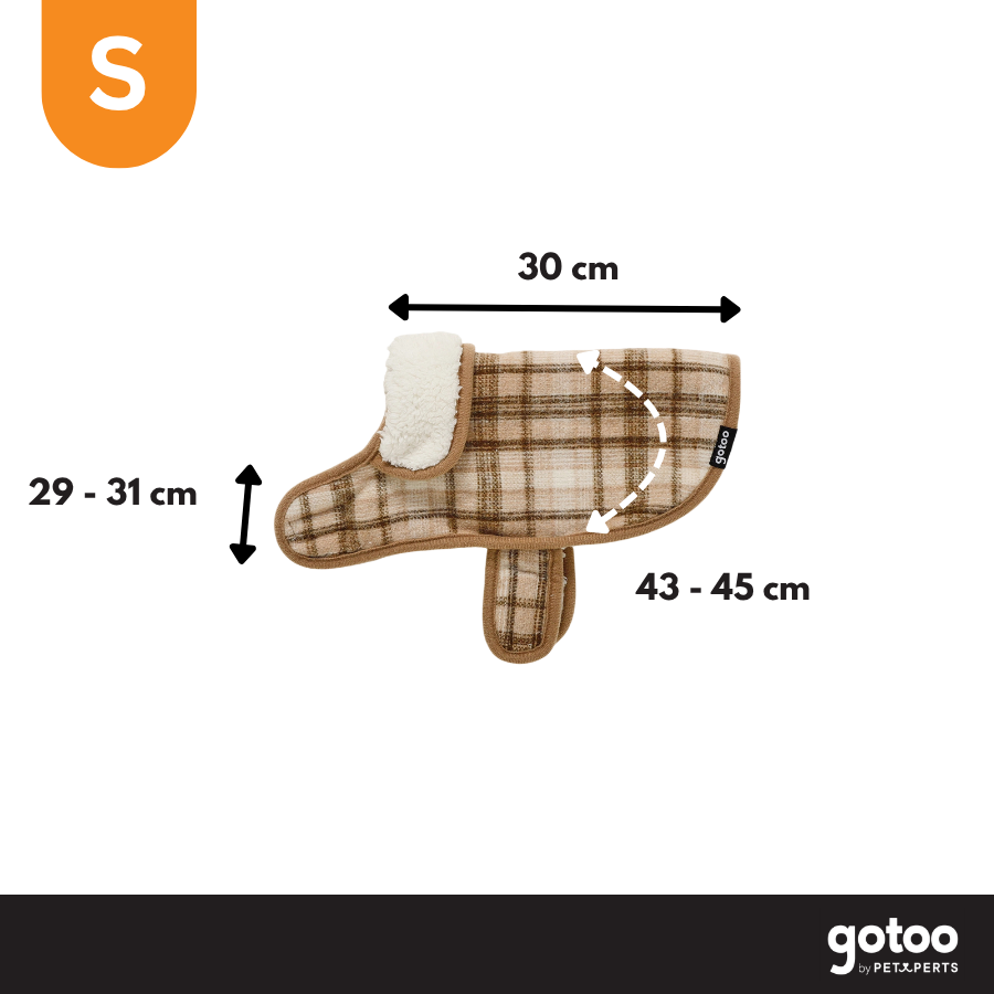 Gotoo Chaqueta Tart&aacute;n Cuadros para perros, , large Imagen numero 4
