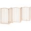 vidaXL Puerta para perros plegable 6 paneles madera de álamo 300 cm, , large indicador imagen numero 1
