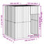 vidaXL Caseta perros con tejado acero galvanizado gris 165x153x181 cm, , large indicador imagen numero 5