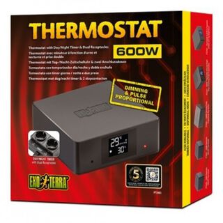 Termostato dual programable 600W color Negro