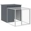 vidaXL Gallinero con corral acero galvanizado gris 110x1017x110 cm, , large indicador imagen numero 21
