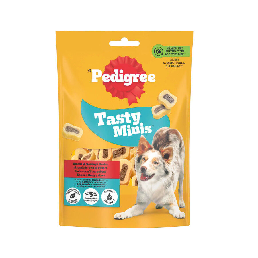 Pedigree Tasty Mini Snacks Sabor Buey y Ave para Perros thumbnail