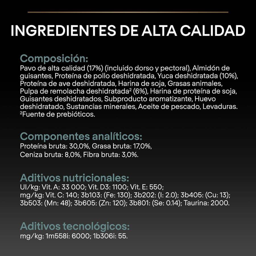 2.5 kg Pro Plan Adult Small y Mini Digesti&oacute;n Pavo pienso para perros, , large Imagen numero 4
