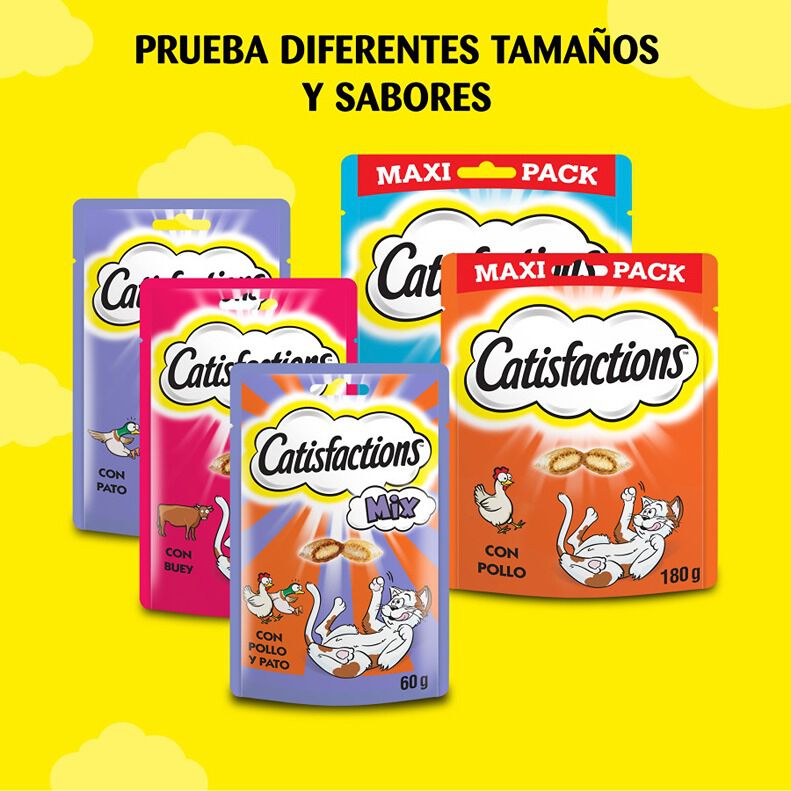 6 bolsitas x 180 g Catisfactions Premios de Pollo para Gatos &iexcl;Pack Ahorro!, , large Imagen numero 7