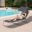Tumbona plegable Outsunny para exterior color Gris, , large indicador imagen numero 2