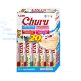 Churu Variedades de At&uacute;n con Marisco Snack L&iacute;quido para gatos