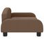 vidaXL Cama para perros de cuero sintético marrón 50x40x30 cm, , large indicador imagen numero 8